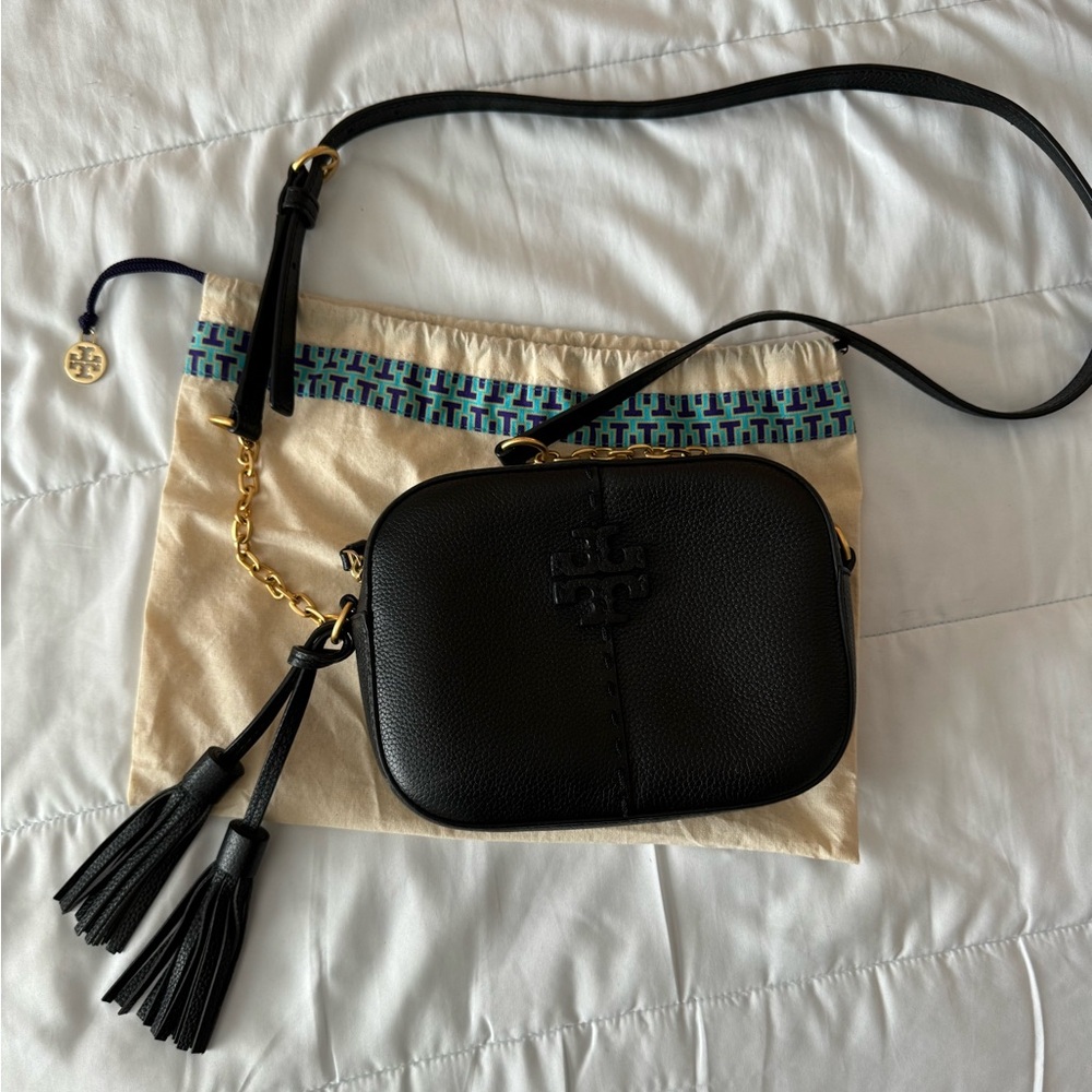 Tory Burch Leather McGraw Camera Bag